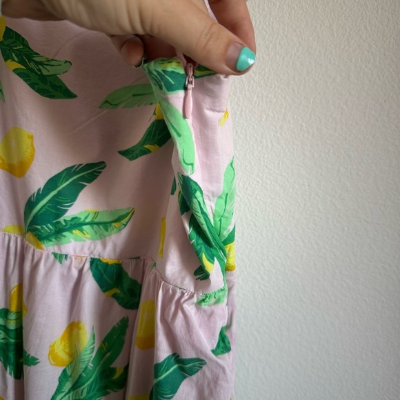 J. Crew Factory Squareneck Lemon Midi Dress Size: 6, NWT - Picture 8 of 13